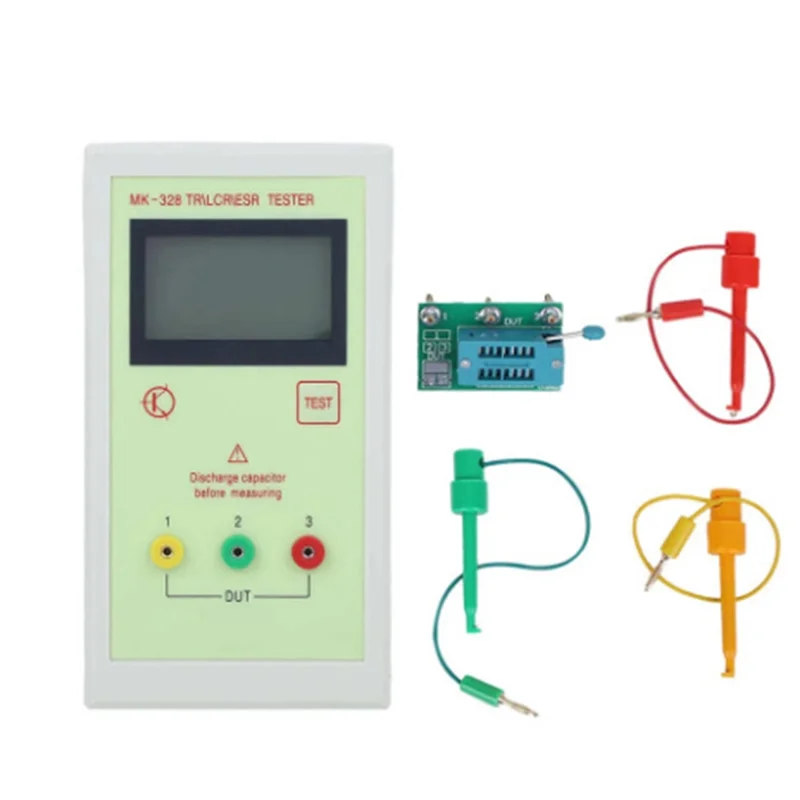 Triode Resistor Capacitor, Transistor Triode Tester, indutância, Capacitância Resistência Medidor, LCR, NPN, PNP, MOS, 328