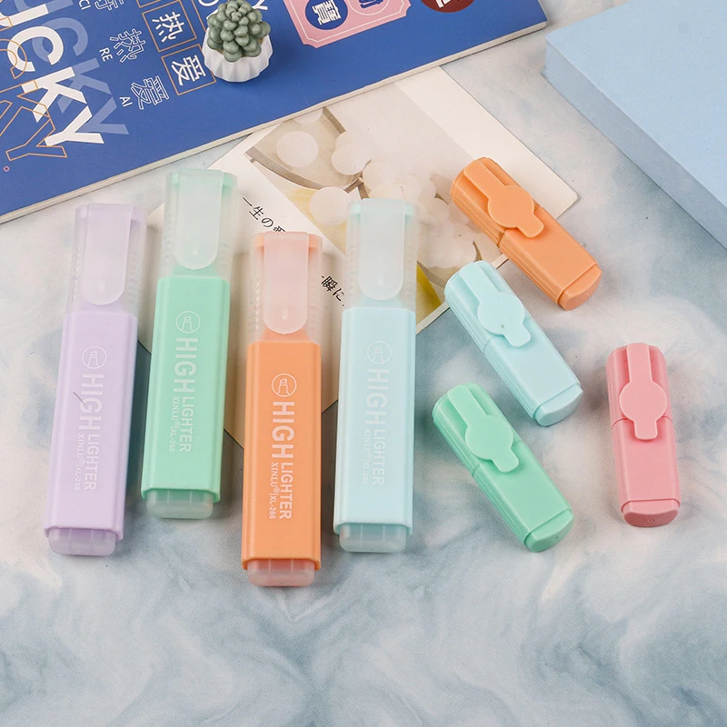 Candy Color High Appearance Level Eye Color Highlighters Student Highlight Markers Children's Ledger Color Pens Highlighters