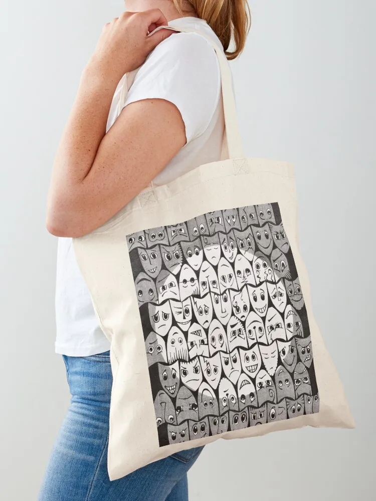 

emotions Tote Bag Women's bags shopping cart bags Canvas shoulder bag reusable shopping bag