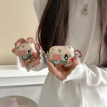 森林主題懶人沙發貓咪圖案保護套,適用於 AirPods 4/3,也適用於 AirPods Pro 2、新款第二代 AirPods 等。 10 最佳銷售 iPod 2 保護套 - №10