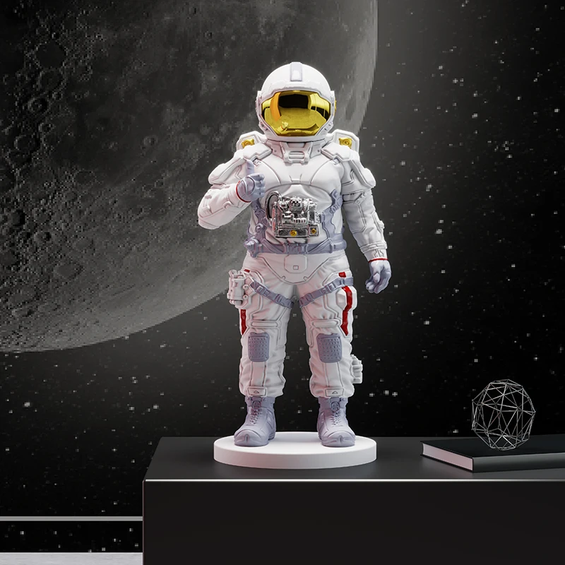 

28cm Tech Inspired Astronaut Figurine Creative Space Explorer Collectible Living Room Desktop Model Ornament Decorative Piece
