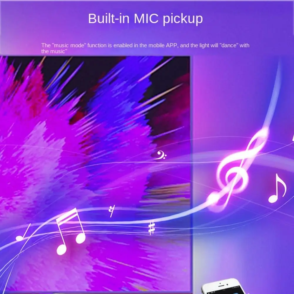 5V Led Music Controller Addressable Adjust Brightness Bluetooth APP Controller Mini Comes with MIC pickup RGB Light Controler
