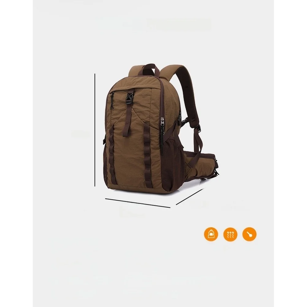 Lightweight Camping Backpack Large Capacity Nylon Travel Storage Bag Waterproof Outdoor Camping Storage Bag Sports Accessories