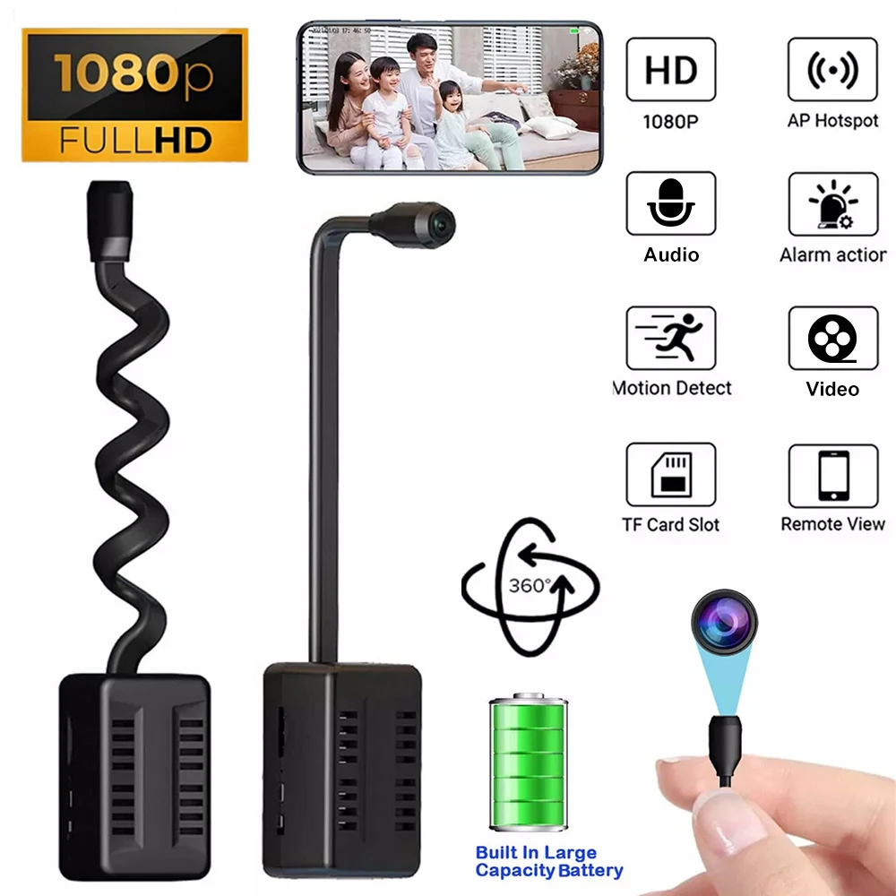 HD 1080P Mini Camera Motion Detection WiFi Camera Video Recorder Indoor Home Security Surveillance Camcorder Support Remote View