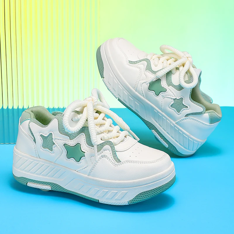 

2025 New Fall & Winter Kids' Heelys: Invisible 4-Wheel Retractable Roller Skates for Boys, Girls & Big Kids