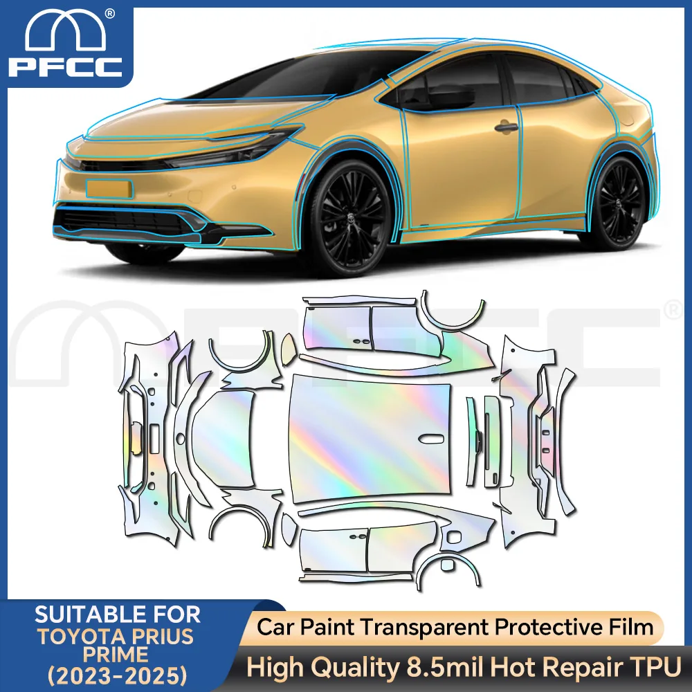 For Toyota Prius Prime 2023-2025 Pre-cut TPU PPF Transparent Invisible Car Body Paint Protection Film Clear Kit Car Accessories