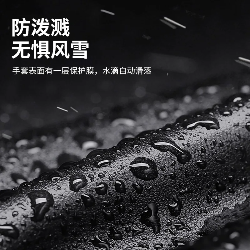 Новые зимние кожаные перчатки для езды на велосипеде с сенсорным экраном и флисовой подкладкой, теплые, водонепроницаемые, ветрозащитные