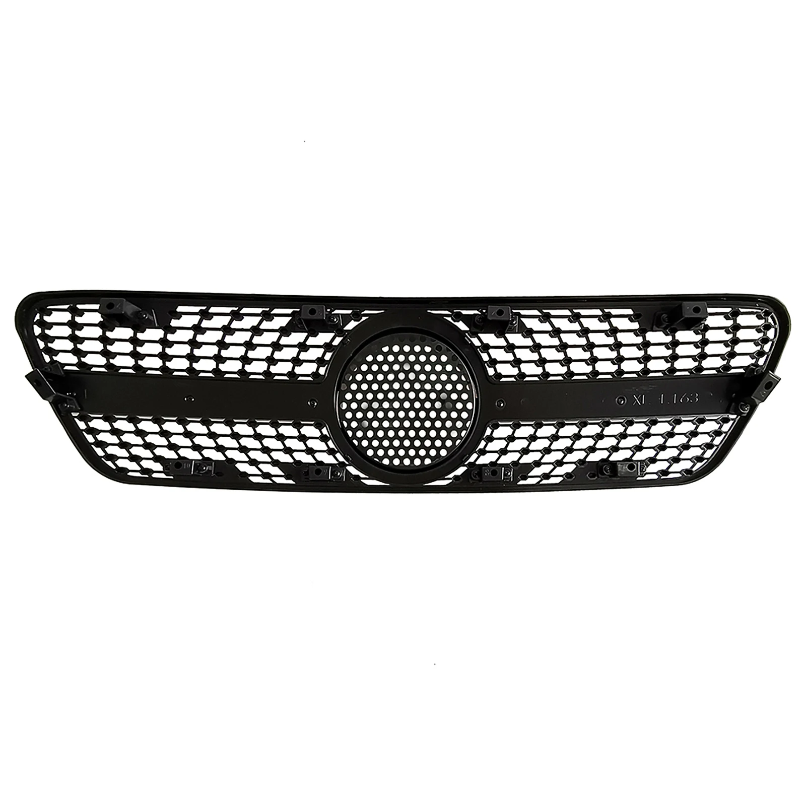 Grille Racing Grill For Mercedes Benz W163 ML Class 1999-2004 Black/Silver Car Front Bumper Hood Mesh Grid W/ Insect Proof Cover