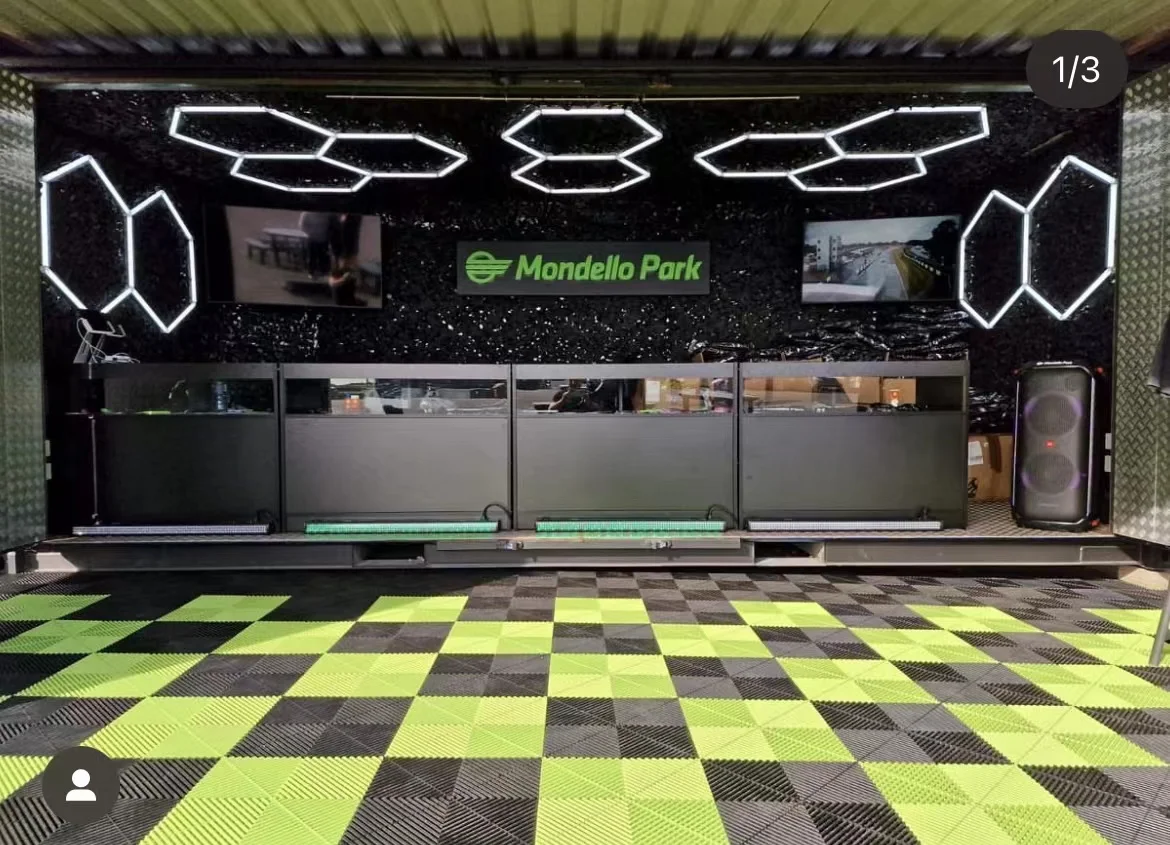 

5 Hexagonal Light Led Hexagon Garage Lighting Honeycomb Garage Work Light for Car Showroom Detailing Shop