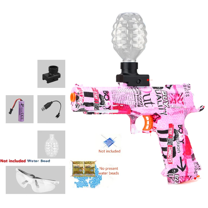 3,7 V elektrisch gelbal speelgoedpistool zomer buiten ouder-kind teaminteractie meerdere huidopties beschikbaar