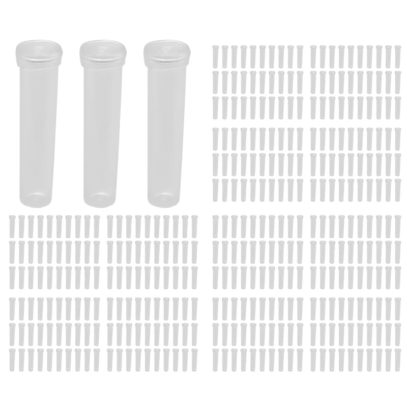 

BHBD-Floral Tube 200-Pack Flower Tube, Flower Vials, Floral Water Tube For Flower Arrangements,Clear Plastic, Opening 3Mm