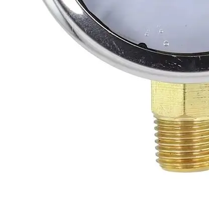 Stainless Steel Hydraulic Oil Pressure Gauge 0-3500Psi Glycerin Filled 1/4 Inch NPT Lower Mount For HVAC And Fluid System Testin
