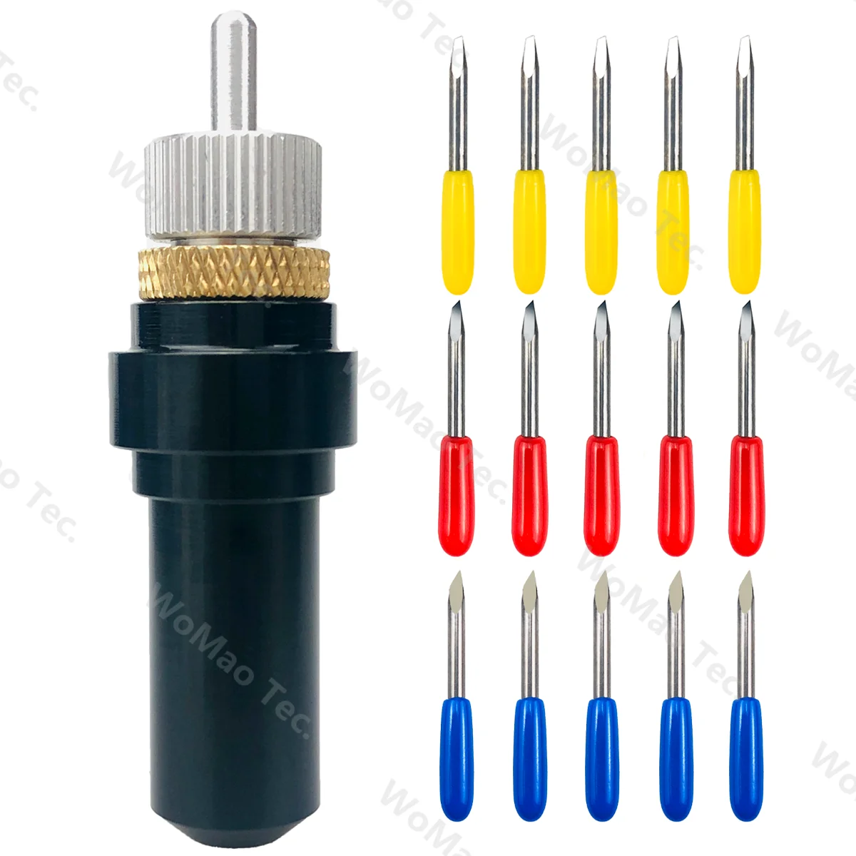 

Deepcut 15pcs 60 Degree Plotter Blade Vinyl Cutter for Summa + 1pc Smooth Holder Hard Alloy