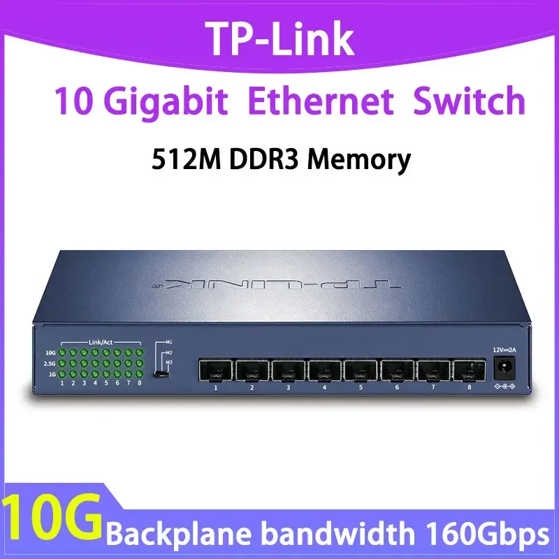 Bộ Phát Tl-st1008f 10gbe Switch 10Gb Switch 10Gb Switch 10 Gigabit 10Gbps Sfp + 10G 8 10000Mbps Quang Antminer 2500