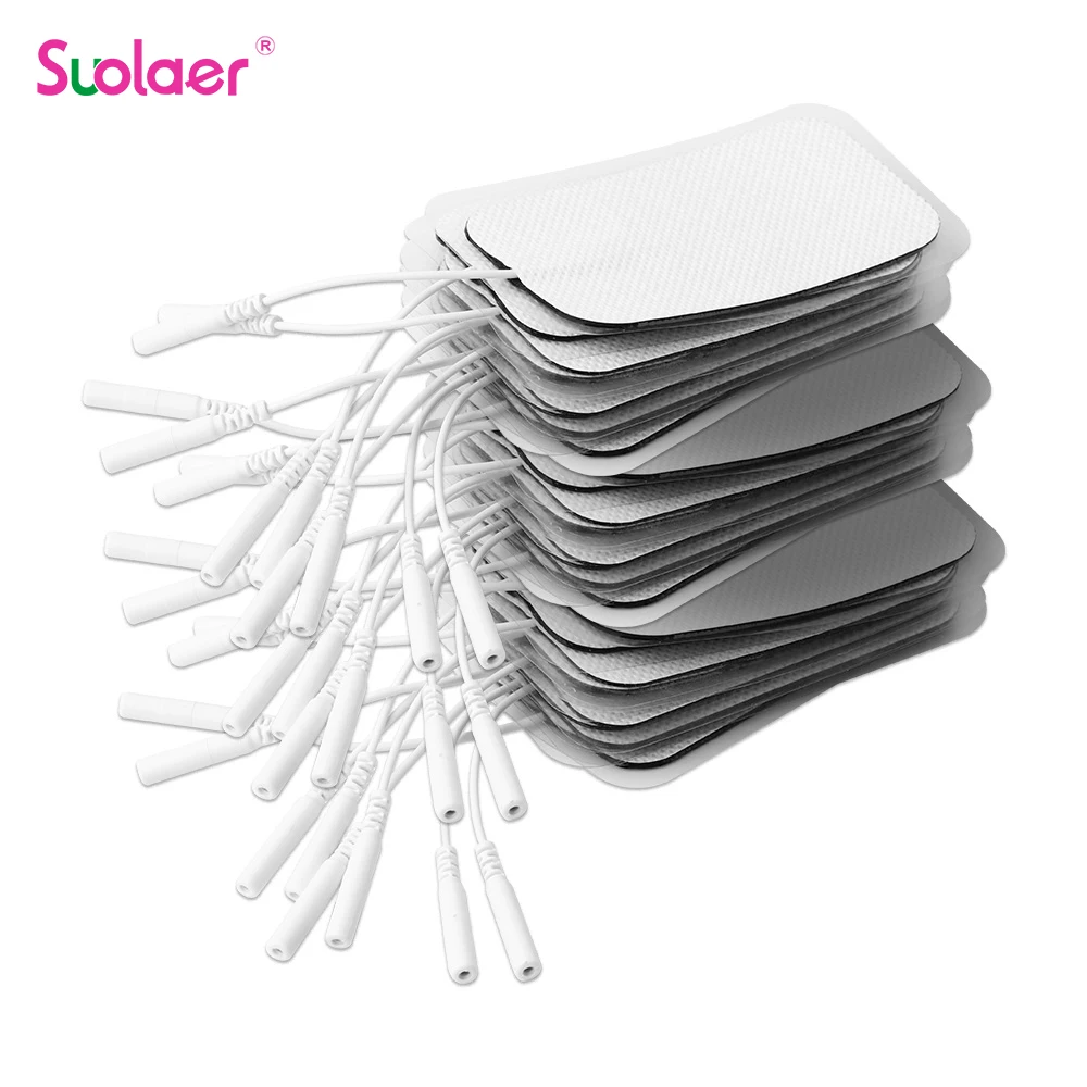 20pcs 5x9cm Tens Electrodes Pads EMS Electrical Muscle Stimulator Accessories Reusable Body Massager Adhensive Gel Patch Health