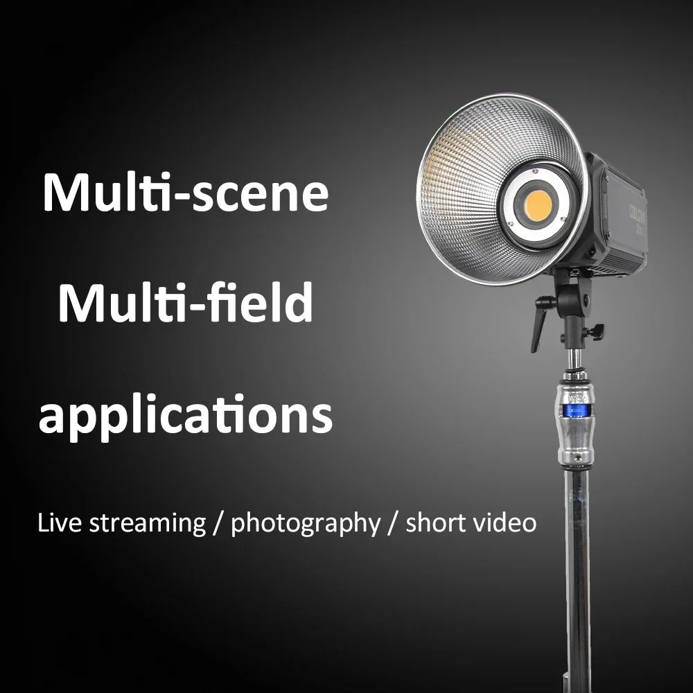 COOLCAM Professional Studio Photographic Lighting Photography Live Photo Camera Spotlight APP Control COB LED Video Light 300W