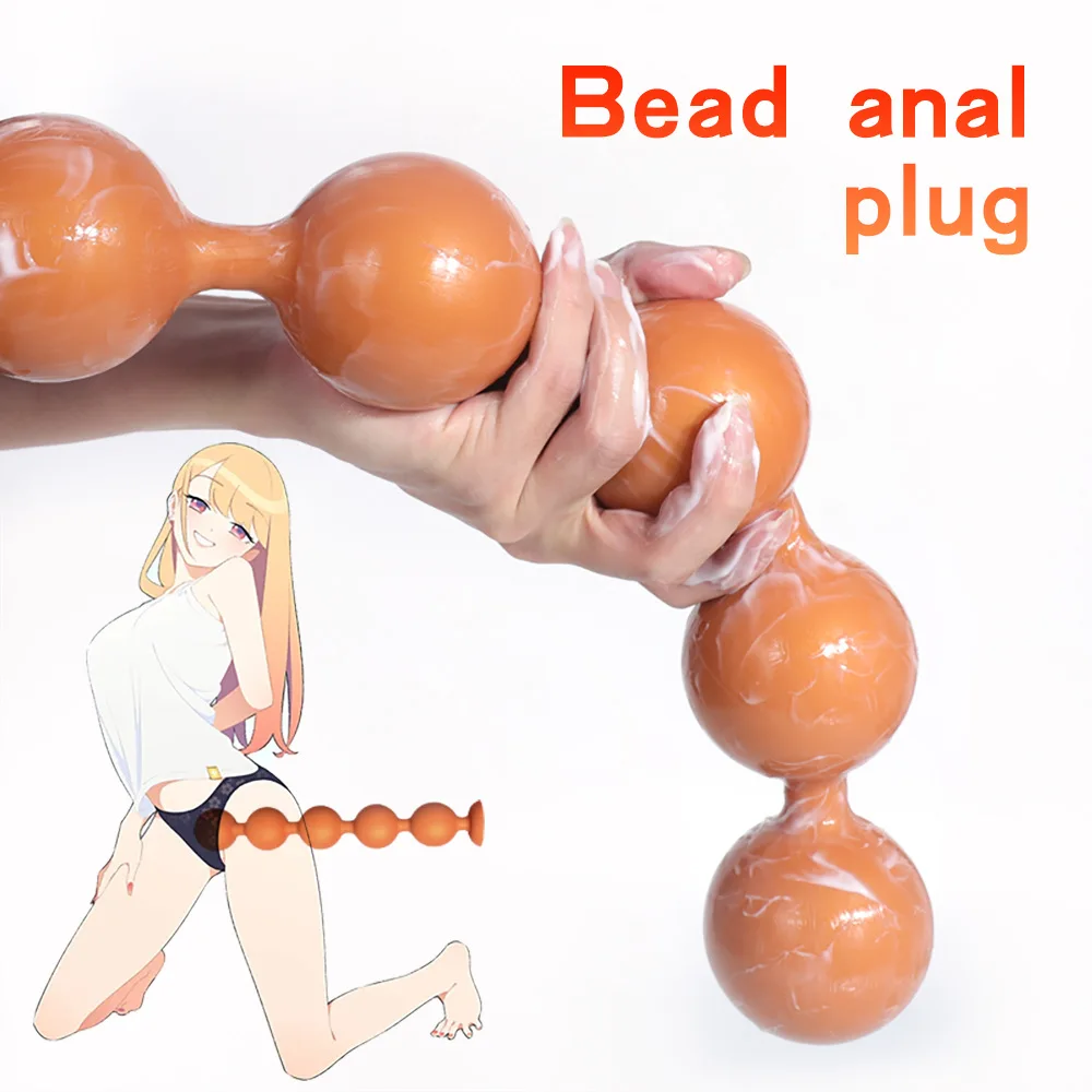 Huge Long Silicone Ass Plugged Male Anal Beads Sex Toys Challenger Gay Couple Female Anal Masturbator Prostate Massager Adult18+