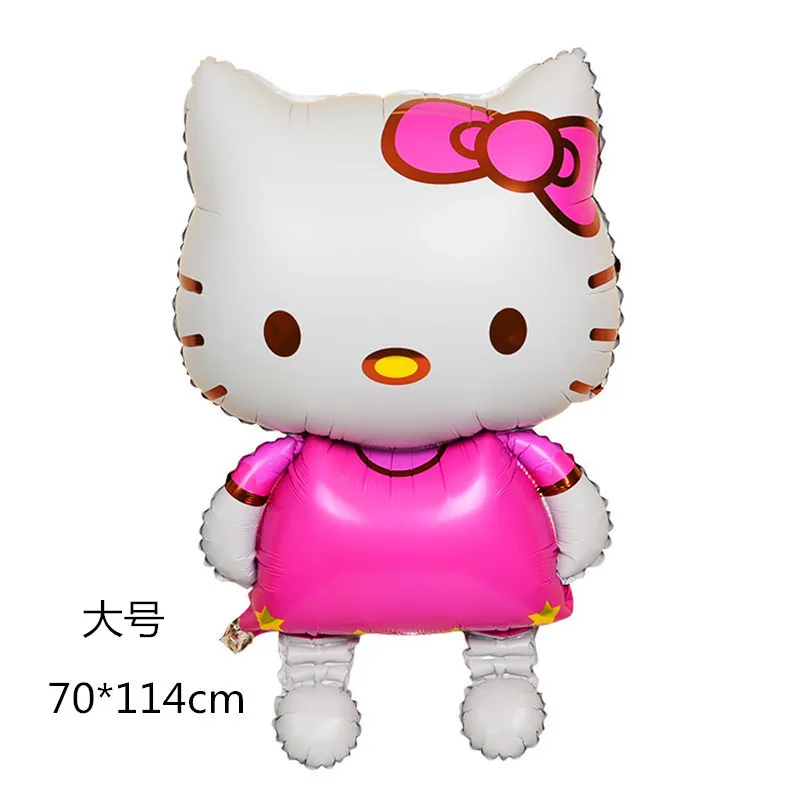 114 см шары из алюминиевой фольги Hello Kitty 3D трехмерные большие шары для детей и взрослых украшения для свадьбы и дня рождения товары