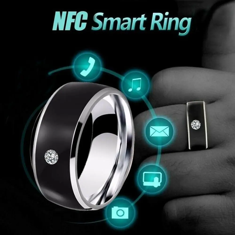 Fashion Technology Android Phone Equipment Smart Intelligent NFC Finger Ring Wearable Connect