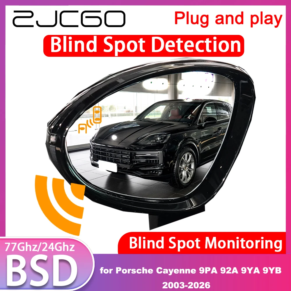 for Porsche Cayenne 9PA 92A 9YA 9YB 2003-2026 Blind Spot Detection Monitoring Warning Lane Assist System 77GHz Radar Detector