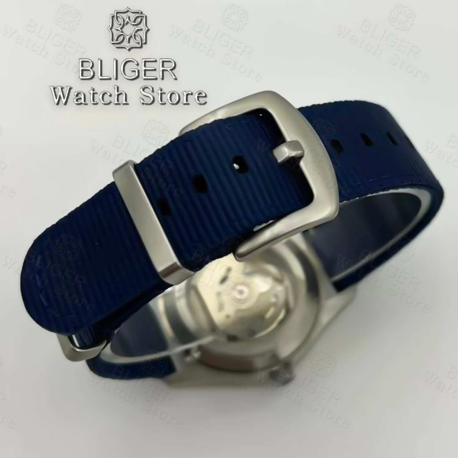 BLIGER 36 ミリメートル 39 ミリメートル 20BAR ダイブパイロットメンズ自動スチール時計 NH35 PT5000 機械式腕時計サファイアガラスグリーン夜光