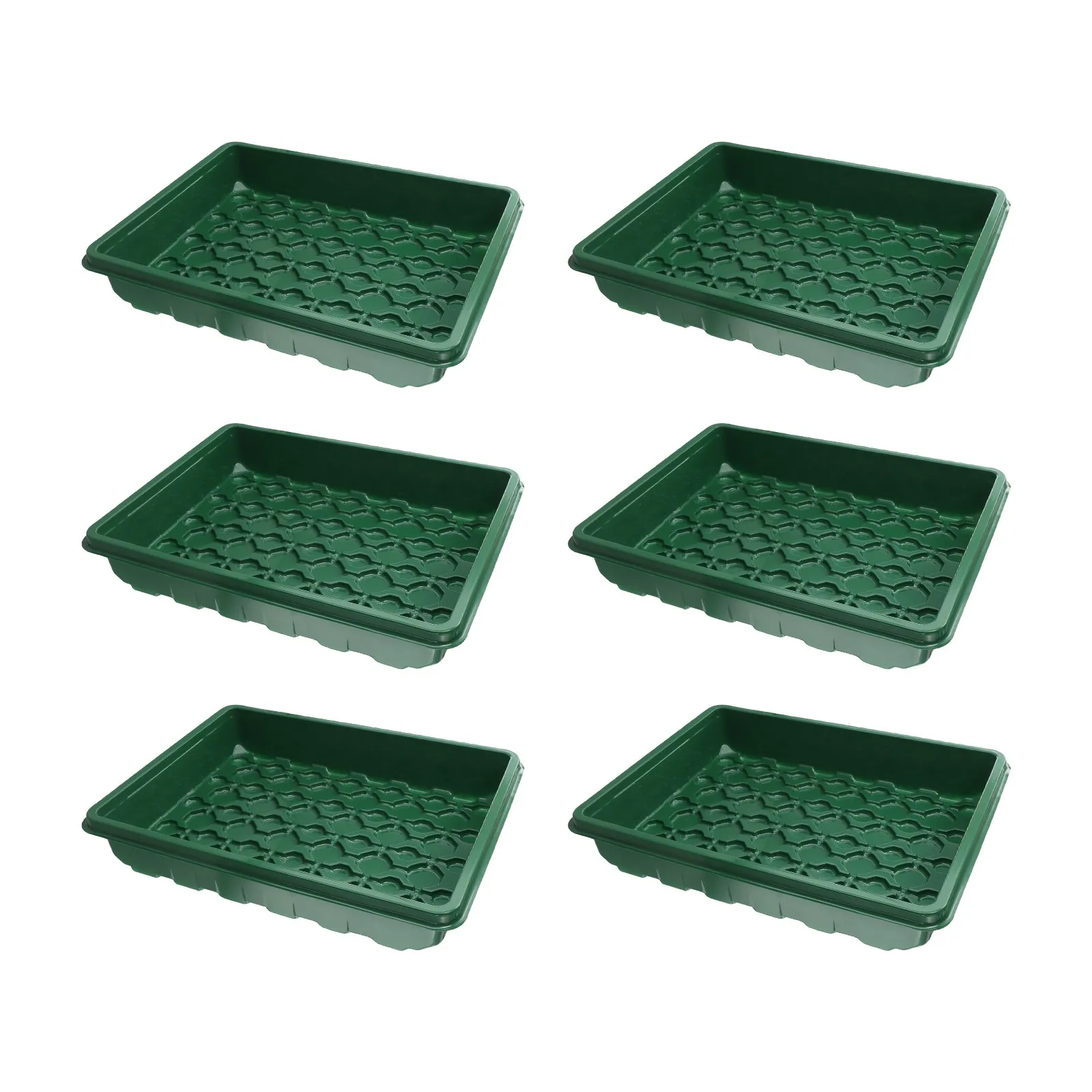 6pcs Plant Growth Chassis Succulent Cuttings Plants Boring Box Green Plant Chassis Germination Nursery Tray Garden Tool