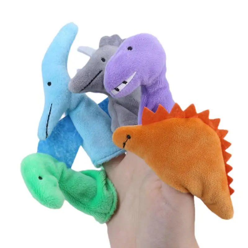 Fantoches de animais de floresta para crianças, fantoches de pelúcia macios, mini brinquedo de aprendizagem, Storytime, 5pcs