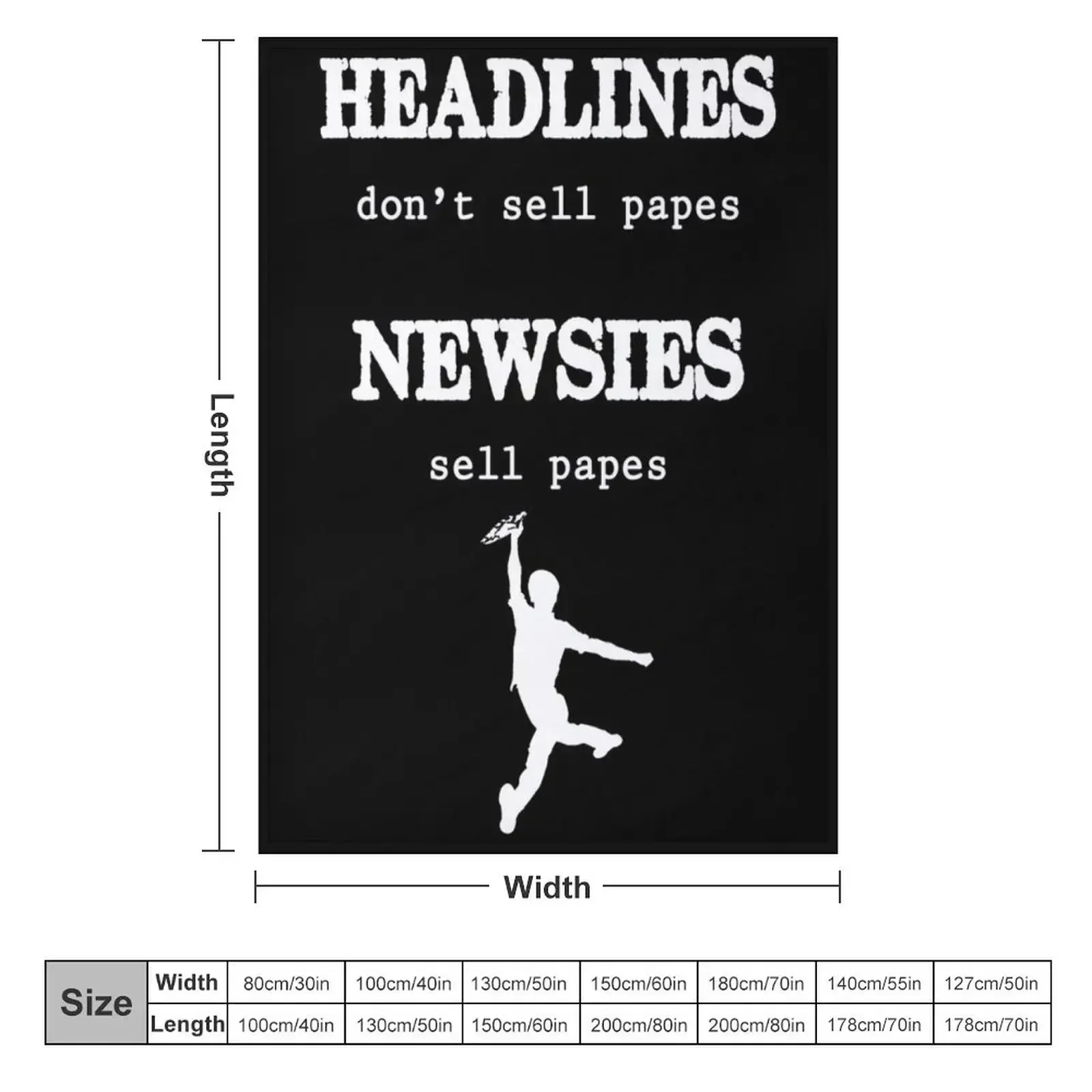 Newsies Sell Papes Throw Blanket Hairys Tourist Baby Blankets