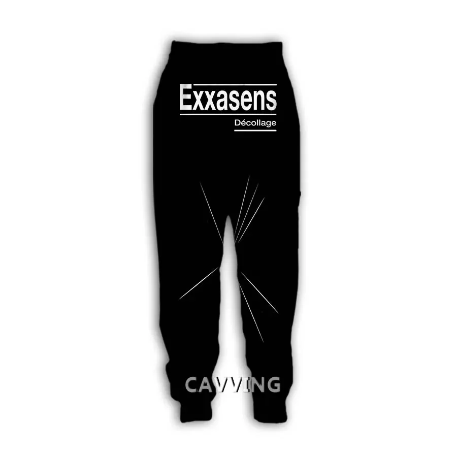 New Fashion 3D Print   Exxasens Band  Casual Pant Sport Sweatpants Straight Pants Jogging Pants Trousers for Women/Men