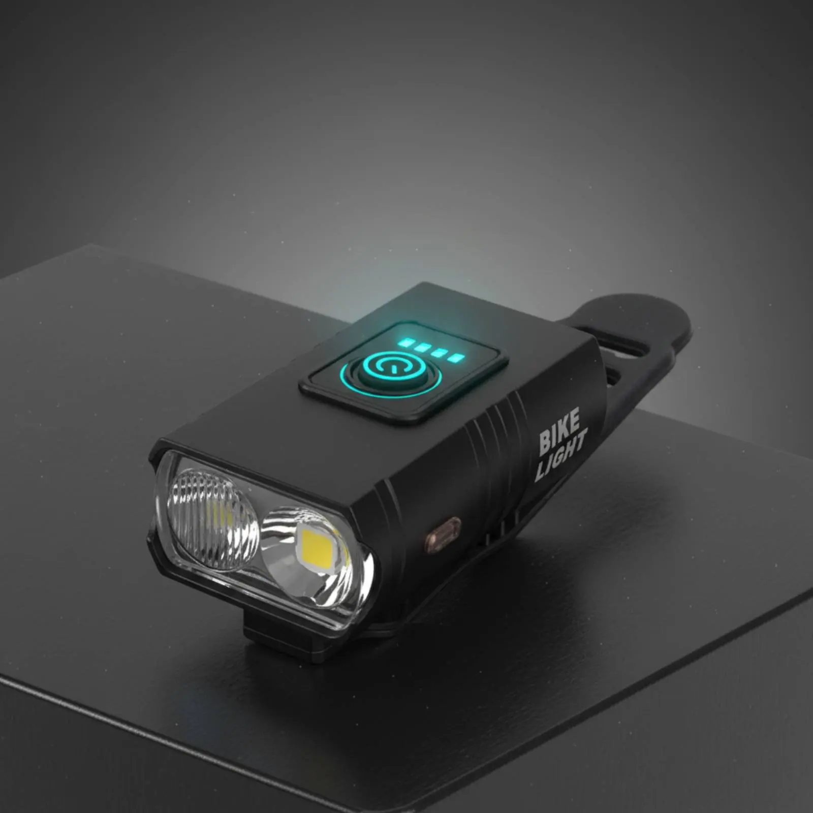 Re-Energizable Bike Headlight Super Bright Universal Serial Bus Re-Energizable Bike Lamp Double Lamp Cycle Lamp Side Warning
