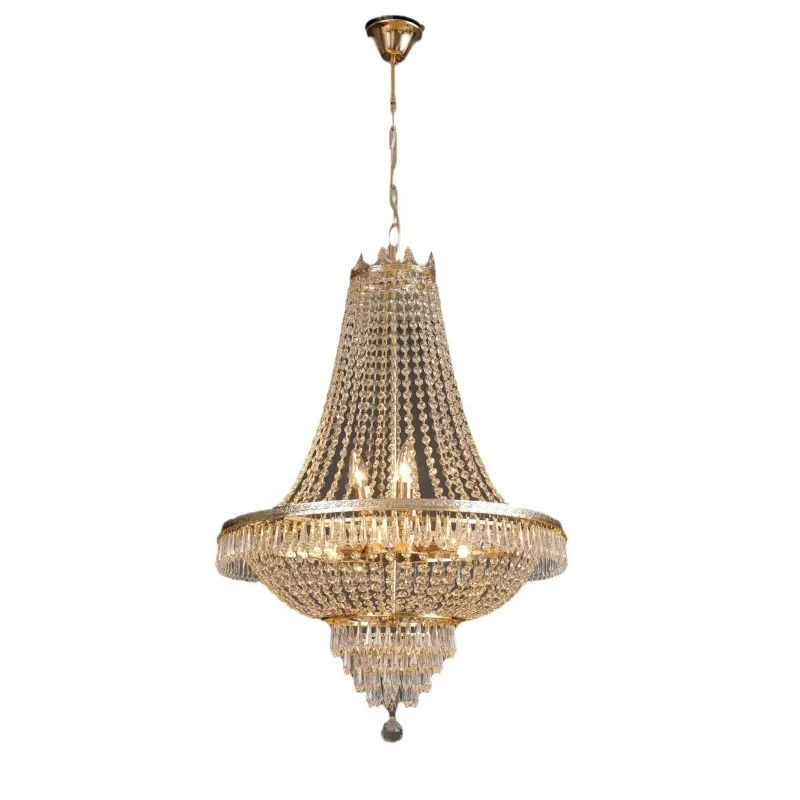 Chandelier living room advanced American simplicity Moroccan crown crystal chandelier villa wedding chandelier hall decoration