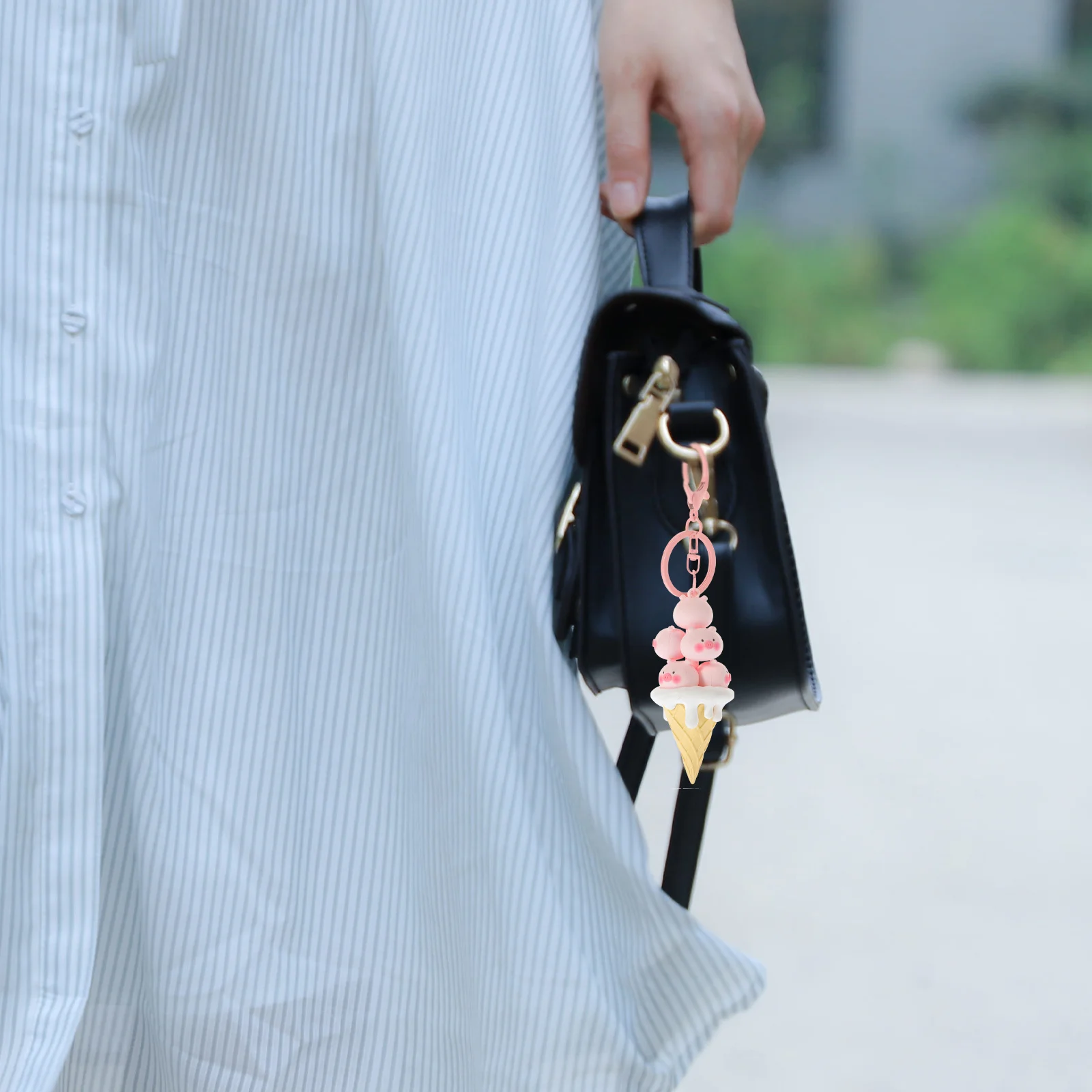 

Animal Keychain Pendant PVC Material Hanging Ring Decorative Backpack Charm DIY Pendant Creative Cute Small Gifts for Boyfriend