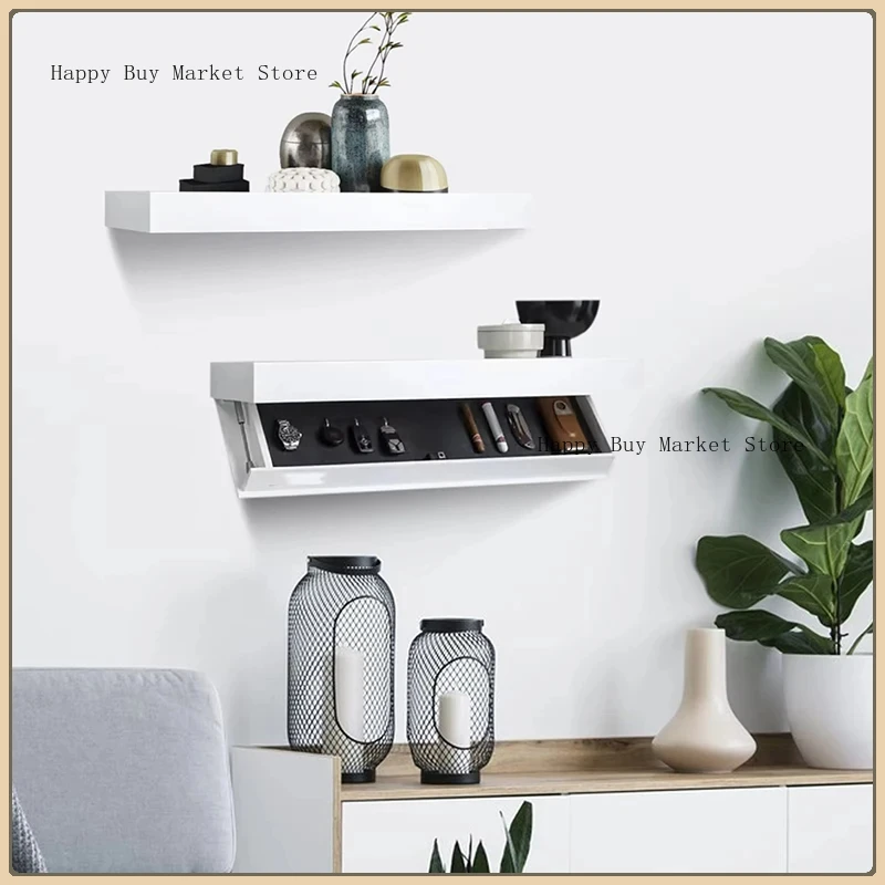 Magic Flap Wall Frame with Hidden Secret Compartment Hidden Floating Shelf Wall-mounted Storage Rack Hidden