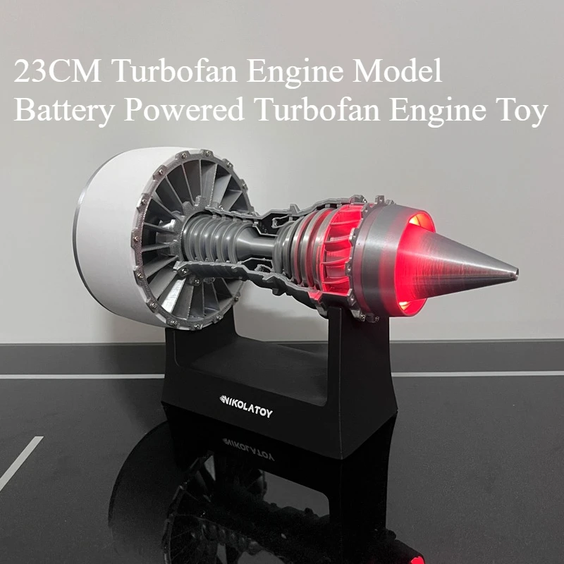 

23CM Battery Powered Turbofan Engine Model Exquisite Miniature Turbofan Engine Toy