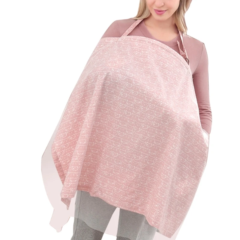 Adjustable Nursing Cover for Breastfeeding, Soft and Breathable Privacy Nursing Towel Thin Breastfeeding Poncho Cover