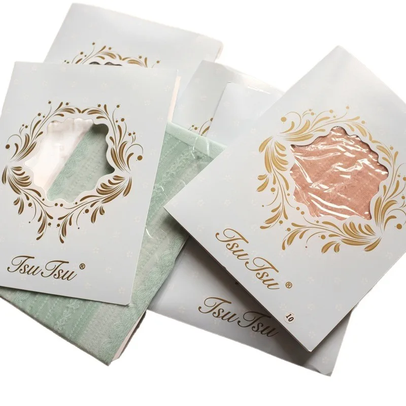 جوارب TSUTSU 2013 الجديدة المثيرة باللون الأزرق بتصميم عتيق لعام 2025 جوارب طويلة من قماش الجاكار الياباني رفيعة للغاية ومضادة للخطاف لون جذر اللوتس والجمال