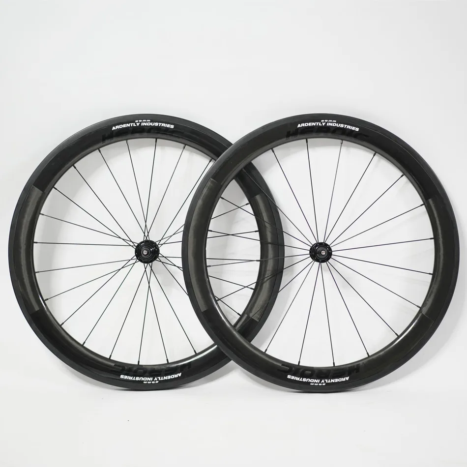 カーボントラック自転車ホイールセット,深さ700c,38mm, 58mm, 86mm