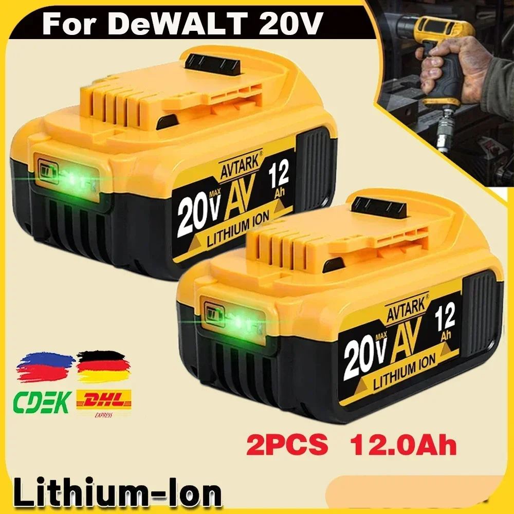 

New 100% Original 18000mAh 20V for Dewalt Power Tool Battery DCB206 20V 18.0Ah Battery DCB206 20V Battery DCB205 DCB204-2