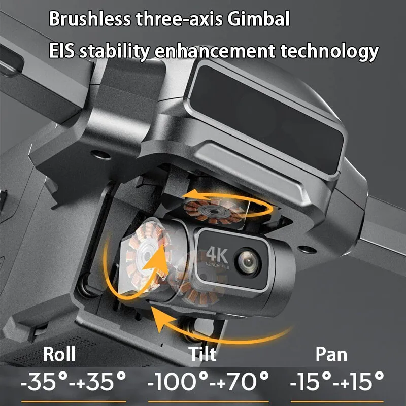 SJRC F22 S3 PRO Drone GPS 6KM 5G WIFI FPV 3-axis Gimbal 4K Dual Camera Smart Follow APP Control Quadcopter