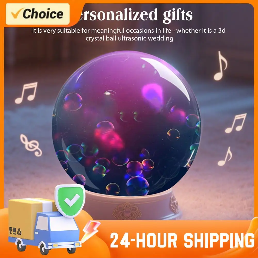 

3D-видео хрустальный шар с подставкой, стеклянный шар для видео, сфера памяти, лампа для памяти, лампа для домашнего декора, подарок на годовщину свадьбы ﻿