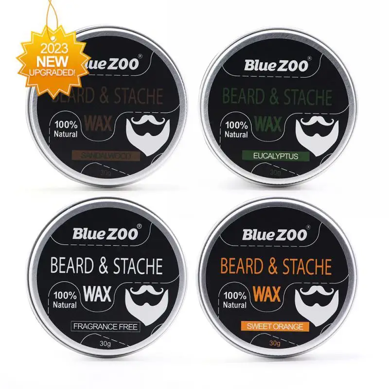 

100% Organic Natural Beard Care Wax Balm Men Beard Care Styling Moisturizing Effect Beard Conditioner TSLM2