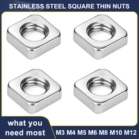 DIN557 304 Stainless Steel Metric Threaded Square Nut Foursquare Quadrate High Quality A2-70 Square Nuts M3 M4 M5 M6 M8 M10 M12