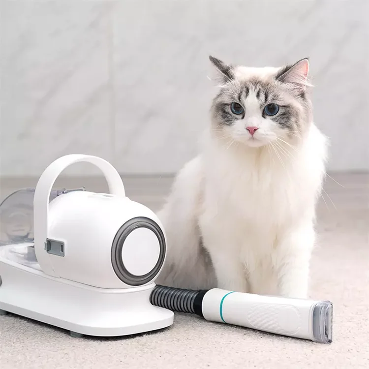 Dog Cat Hair Grooming Slicker Brush Bed Sofa Cleaning Cordless Pet Vacuum Cleaner Set