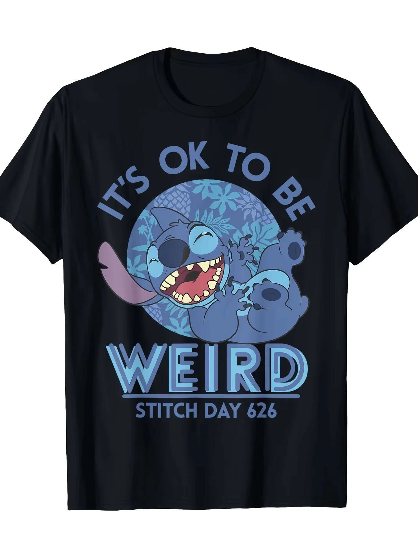 

2025 Autumn New Boys and Girls Stitch T-Shirt Family Parent-Child Clothing Casual Loose Comfort Short Sleeve Men and Women