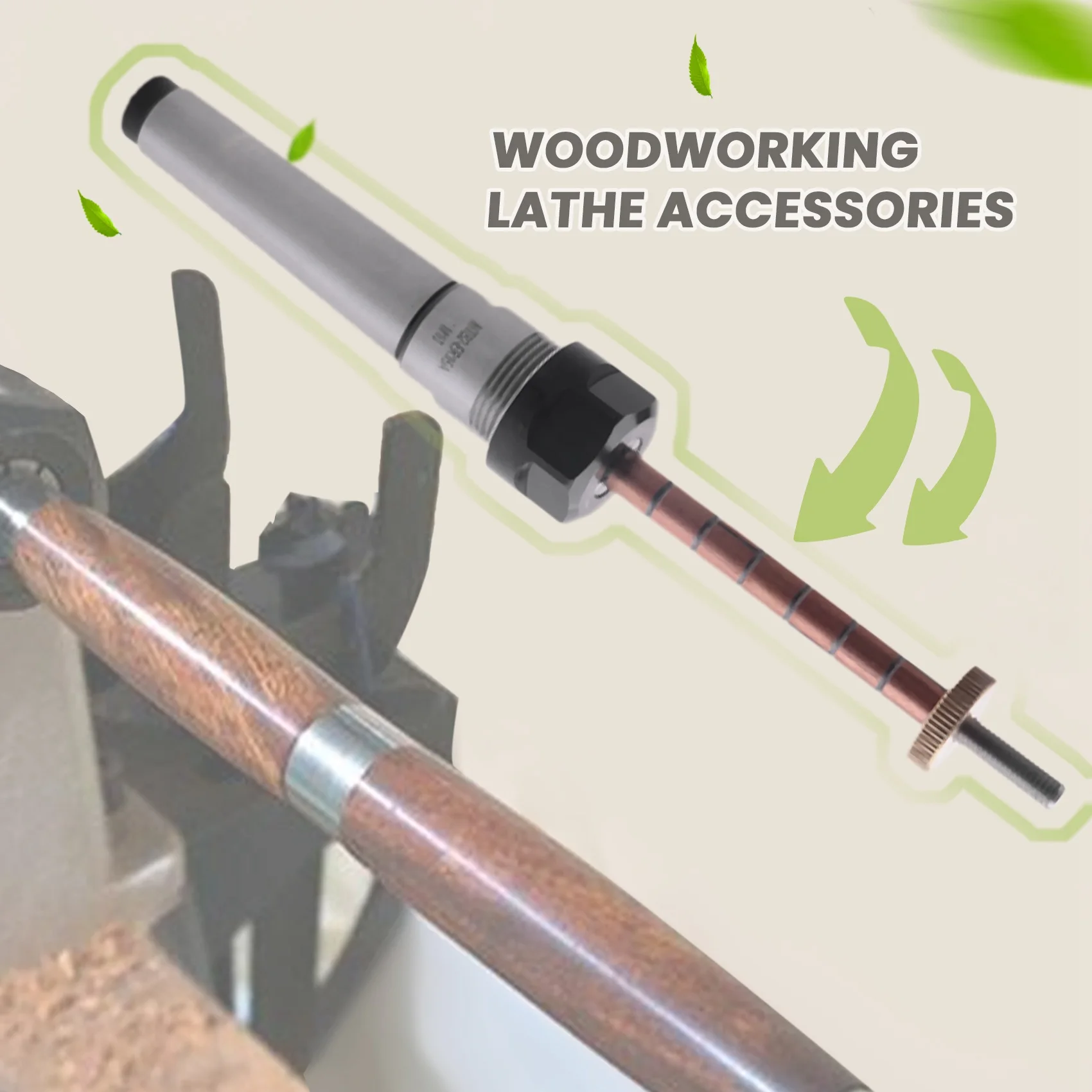 

Luckshopping Роторный верхний токарный станок Вращающийся центр Токарная обработка древесины Оправка шариковой ручки