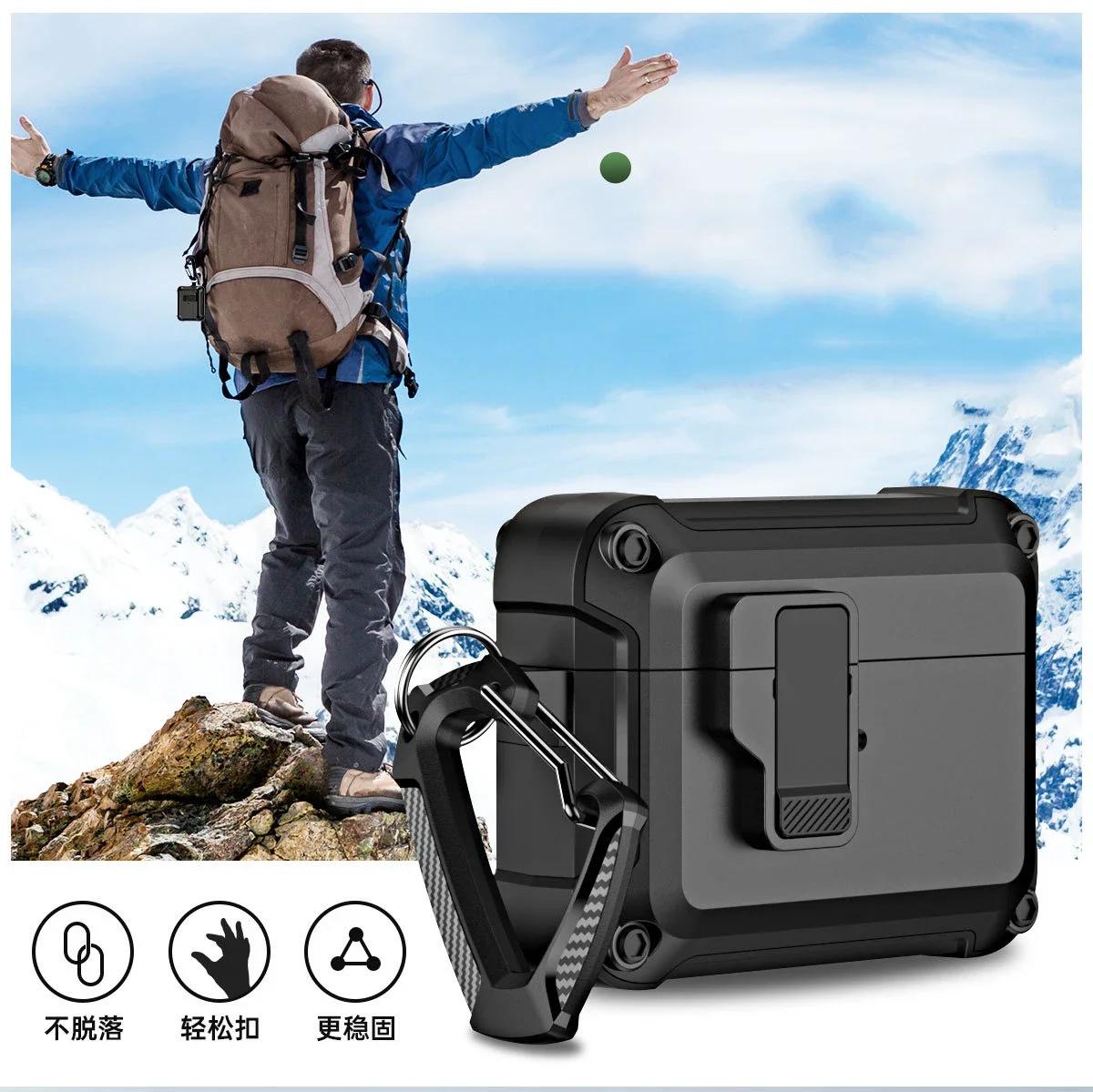 Switch Cover Headphone Cover Air Pro Earphone Storage Box Multi Functional Earphone Protective Cover Comes with Switch Lock