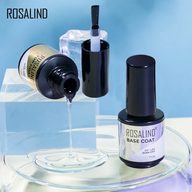 Rosalind Top Base Coat Gel Polish Uv Losweken Versterken 7Ml Vernis Semi Permanente Nail Art Manicure Gel Vernis primer Base Coat