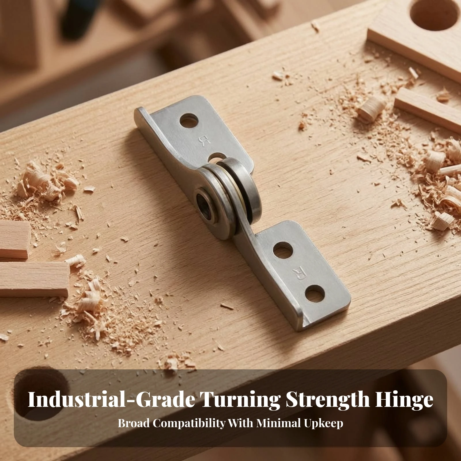 Rotary Steel Damping Hinge Stop at Any Angle Position Control Resistance Hinge Hardware Easy to Install High Hardness