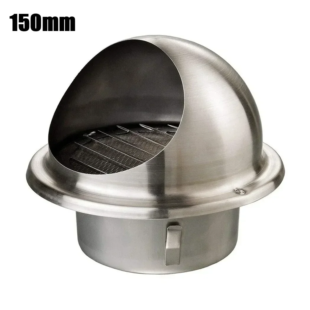 1pcs Air Vent Grille Hot Nice Top External Extractor Home Improvement Kitchen Fans Outlet Round Stainless Steel