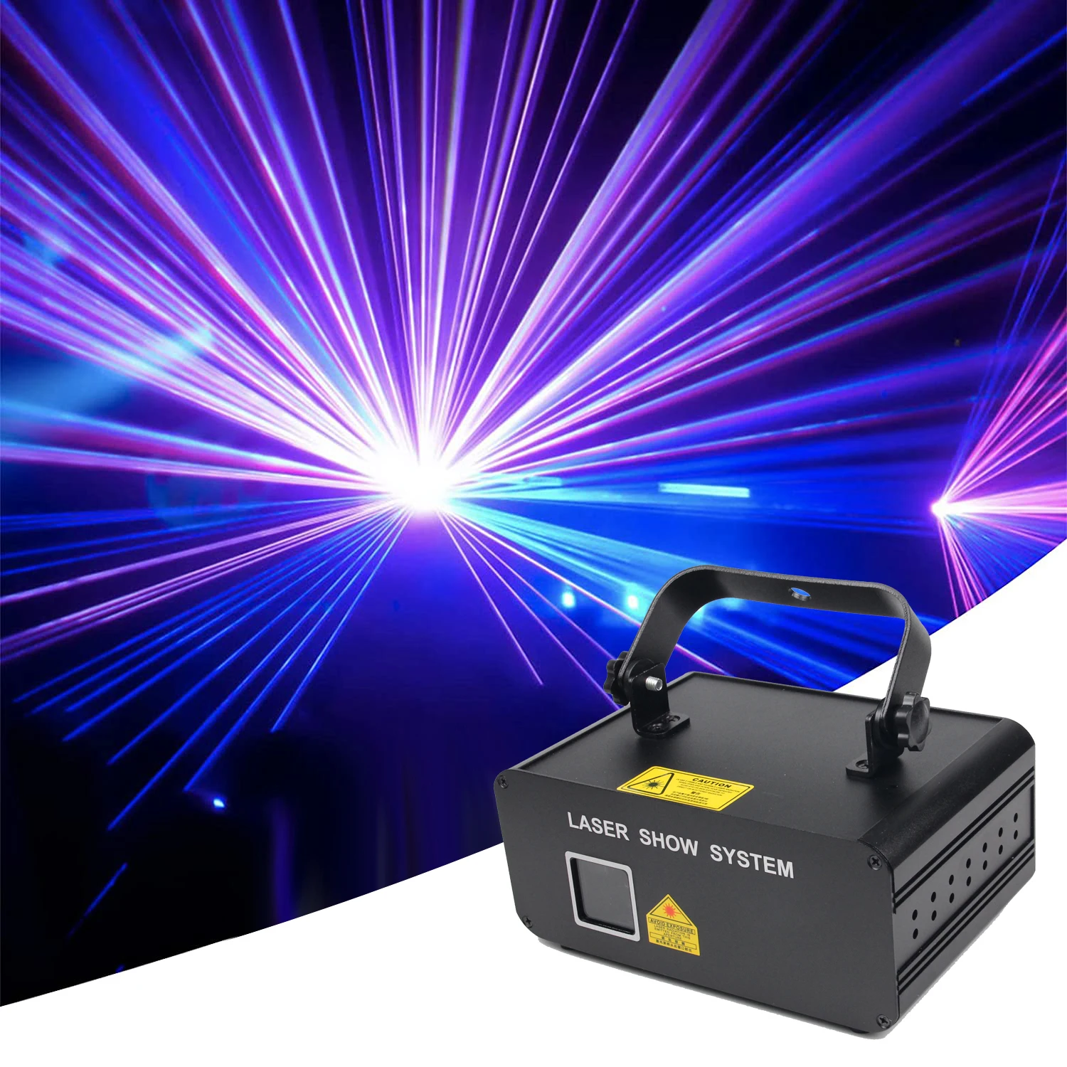 1W Animation Laser Projector Bluetooth Compatible APP Control DMX512 Scanner DJ Disco Party Stage Light